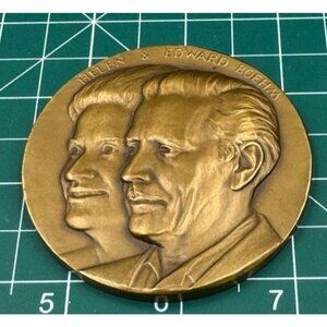 Boehm Helen & Edward Marshall Boehm 25th Anniversary Bronze Medal
